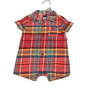 Old Navy One Pieces Old Navy Nwt Orange Blue Yellow Plaid